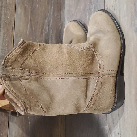 Steve Madden Lasoo leather Y2K shoes boots heels sz 7M - Picture 2 of 15